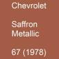 Preview: Chevrolet, Saffron Metallic, 67 (1978).